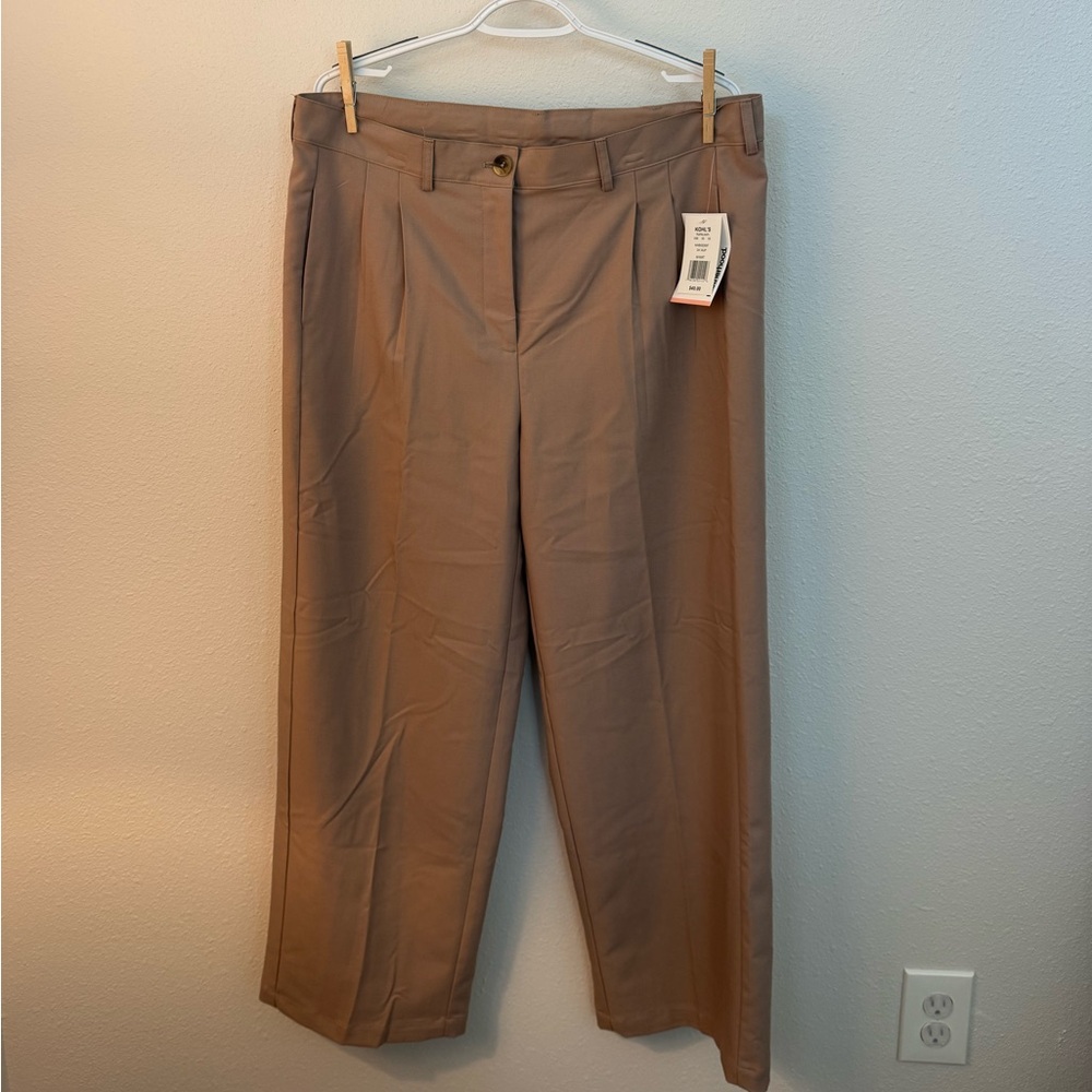 Motherhood Khaki/Taupe Maternity Trousers